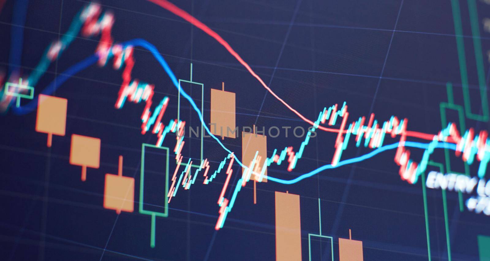 Analysis business accounting on info sheets. Businessman hand working on analyzing investment charts for Gold