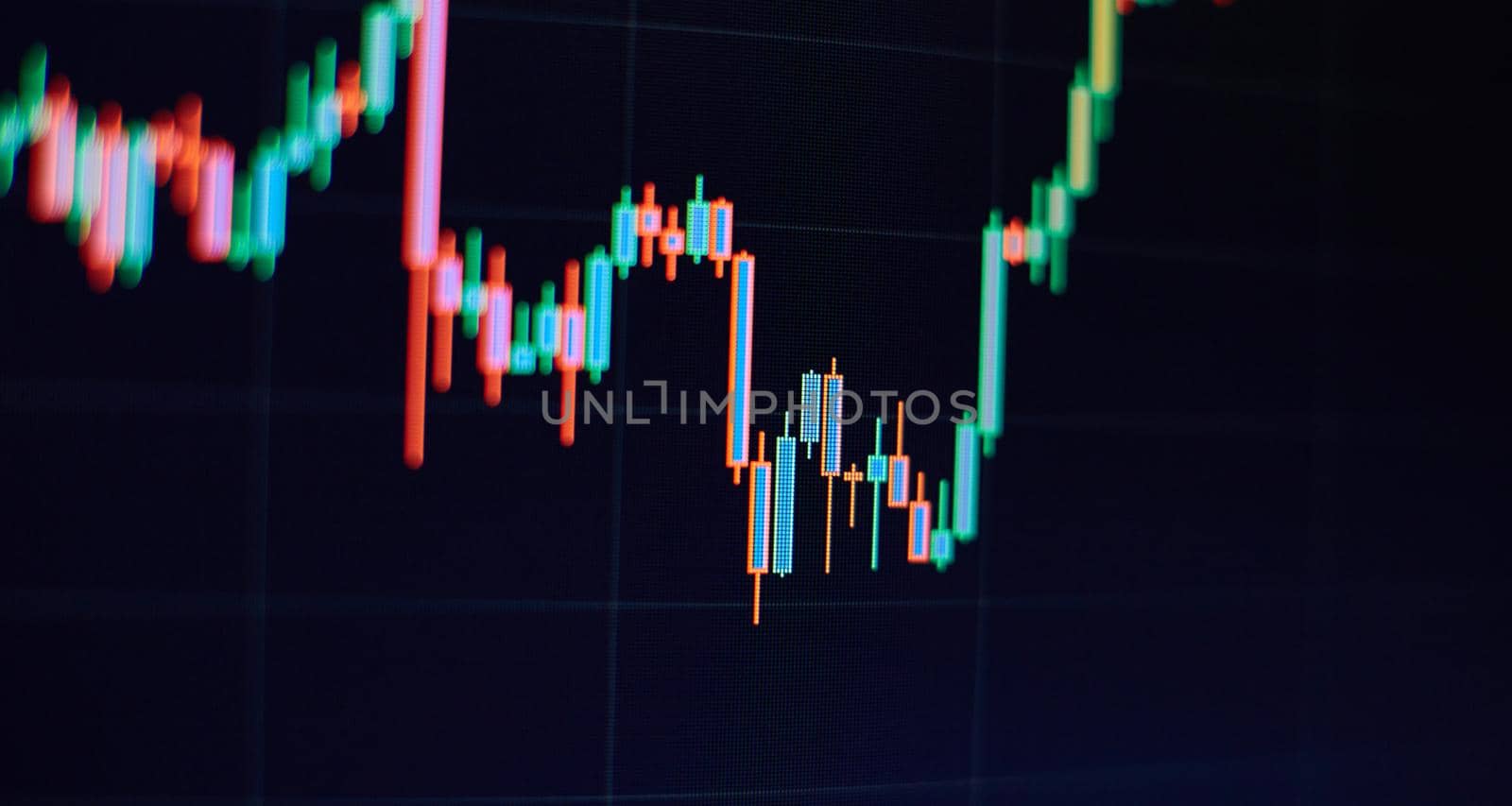 Stock or business market analysis concept. Business financial or stock market background. by Maximusnd