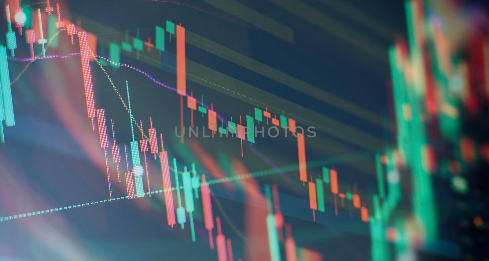 Economy trends background for business idea and all art work design. Abstract finance background.