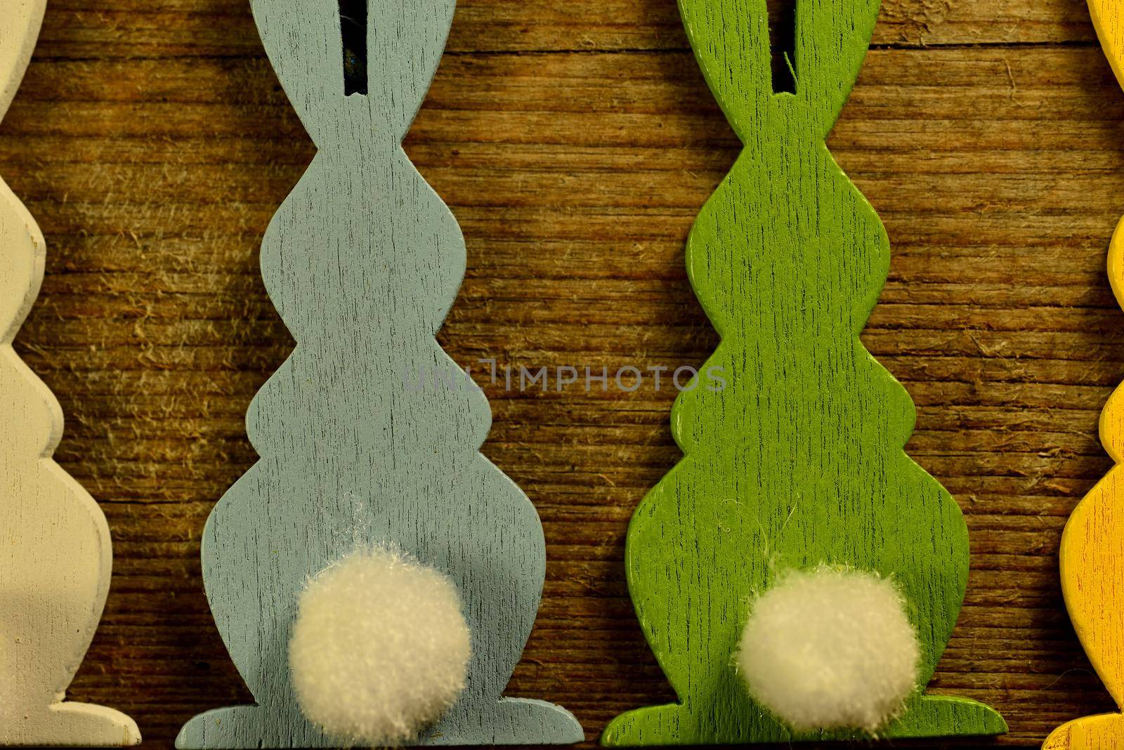 easter bunnies on a plank by Jochen