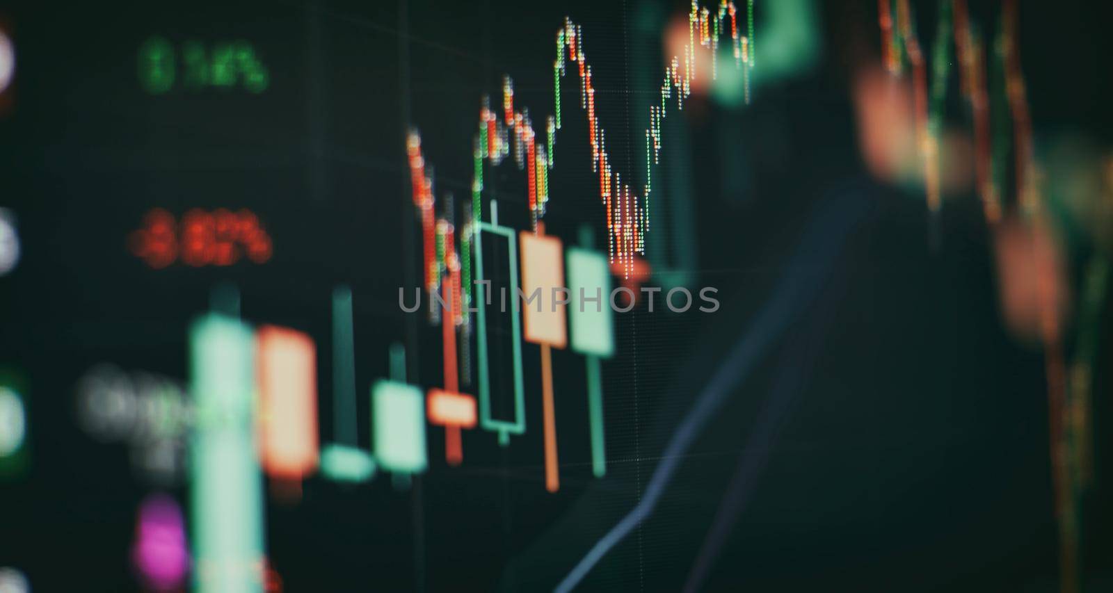 Economy trends background for business idea and all art work design. Abstract finance background. by Maximusnd