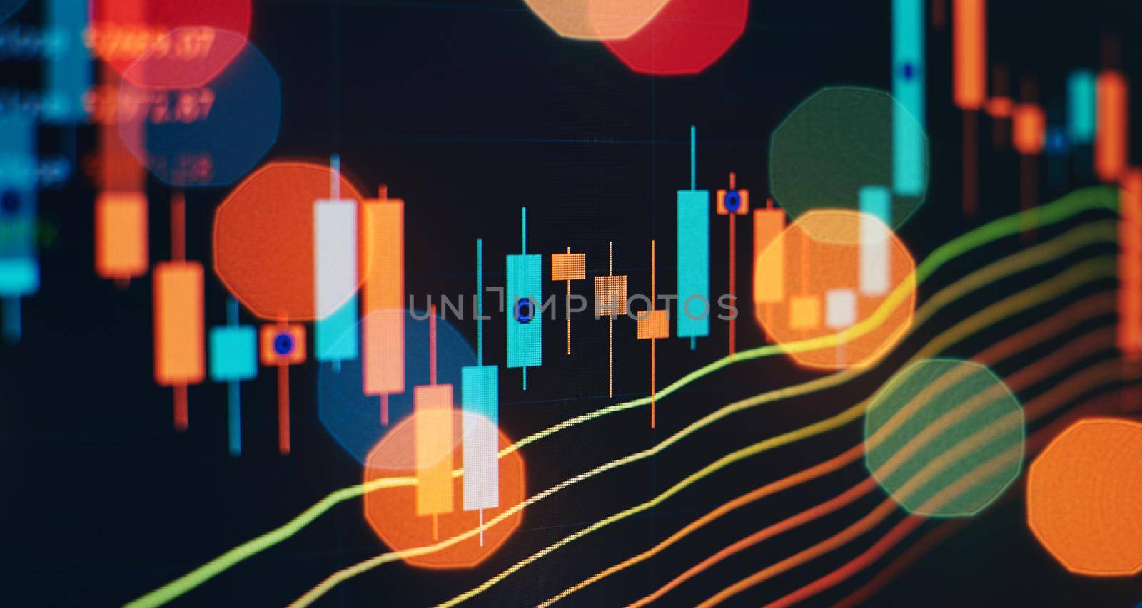 Economic trends business idea and all art work design. Abstract finance background by Maximusnd