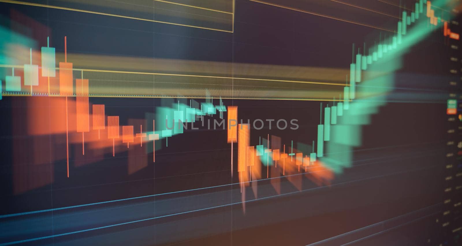 Business financial or stock market background. Business graph on stock market ,