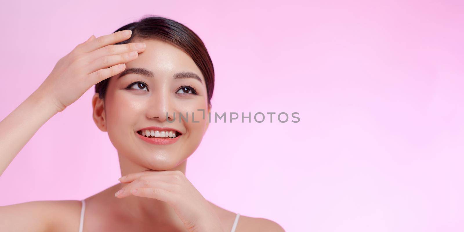Asia beauty woman healthy skin