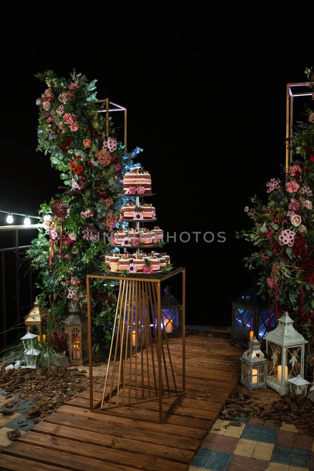 wedding cake at the wedding by Andreua