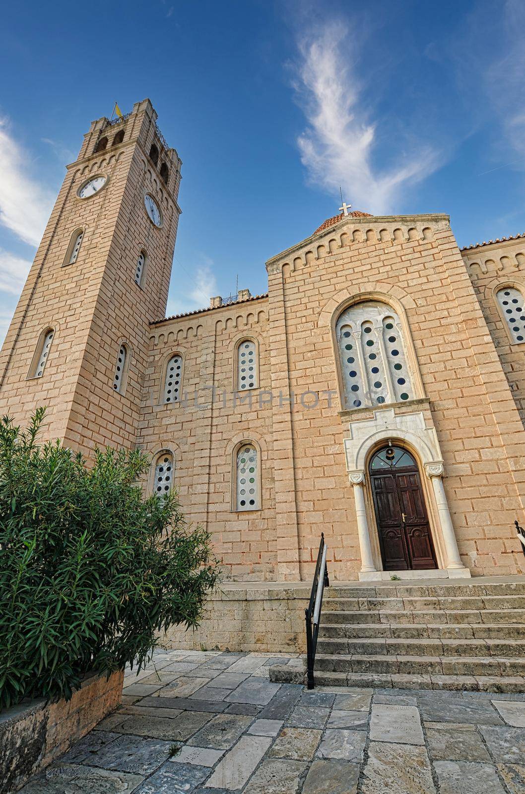 Orthodox church in Aegina island of Greece