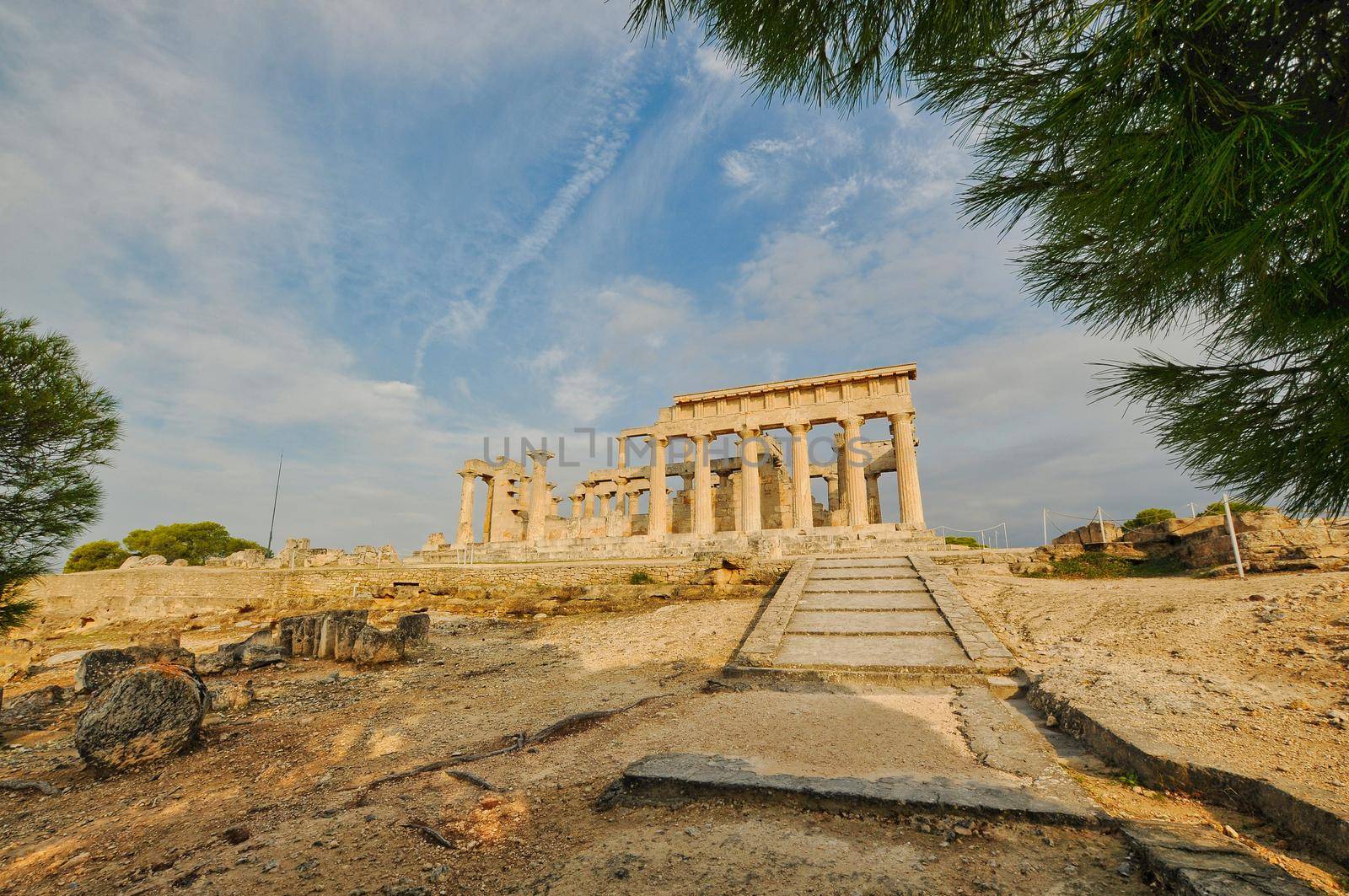 Temple of Aphaea, at the sanctuary of Aphaea, Aegina Island, Greece by feelmytravel