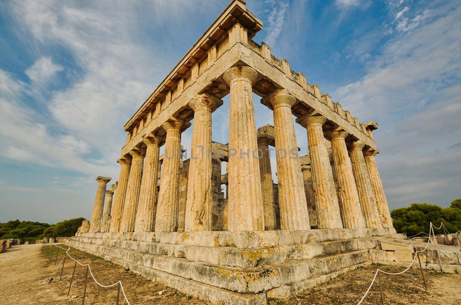 Temple of Aphaea or Aphaia in Aegina Island, Greece by feelmytravel