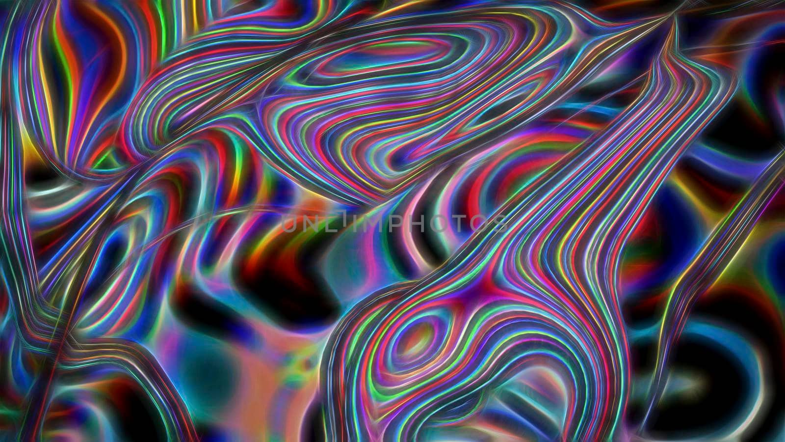 Abstract textural multicolored luminous fractal background. by Vvicca