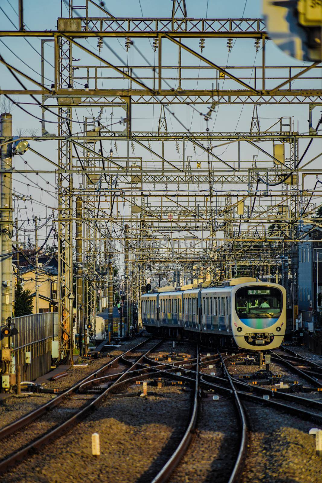 Seibu Line seen from Nishikasawa Station. Shooting Location: Saitama Prefecture Tokorozawa City