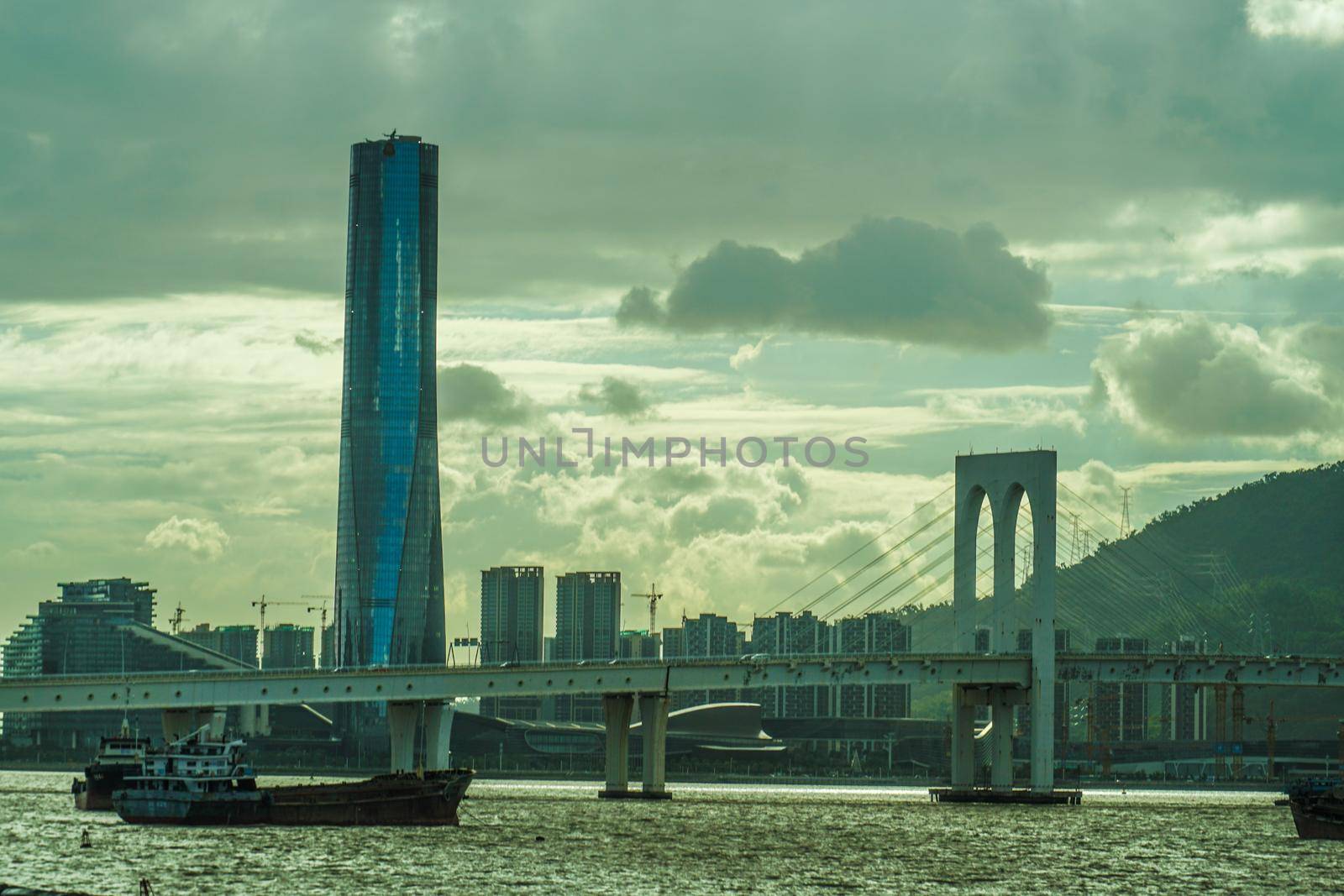 Macao Special Administrative District Street and Vessels. Shooting Location: Macao Special Administration