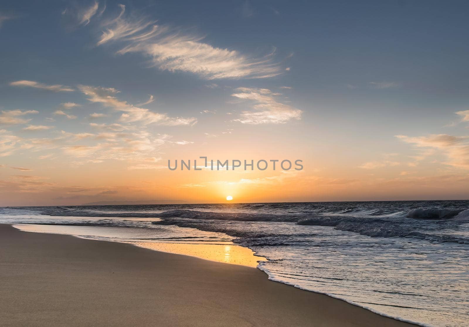 Deserted Polihale Beach Hawiian beach sunset by lisaldw