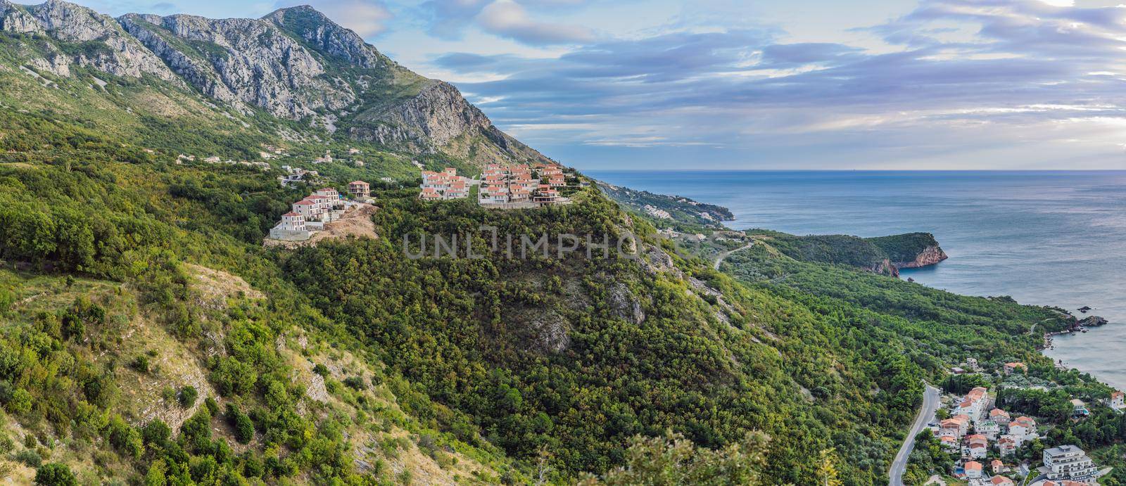 Mountains in Montenegro near the resort town of Budva by galitskaya