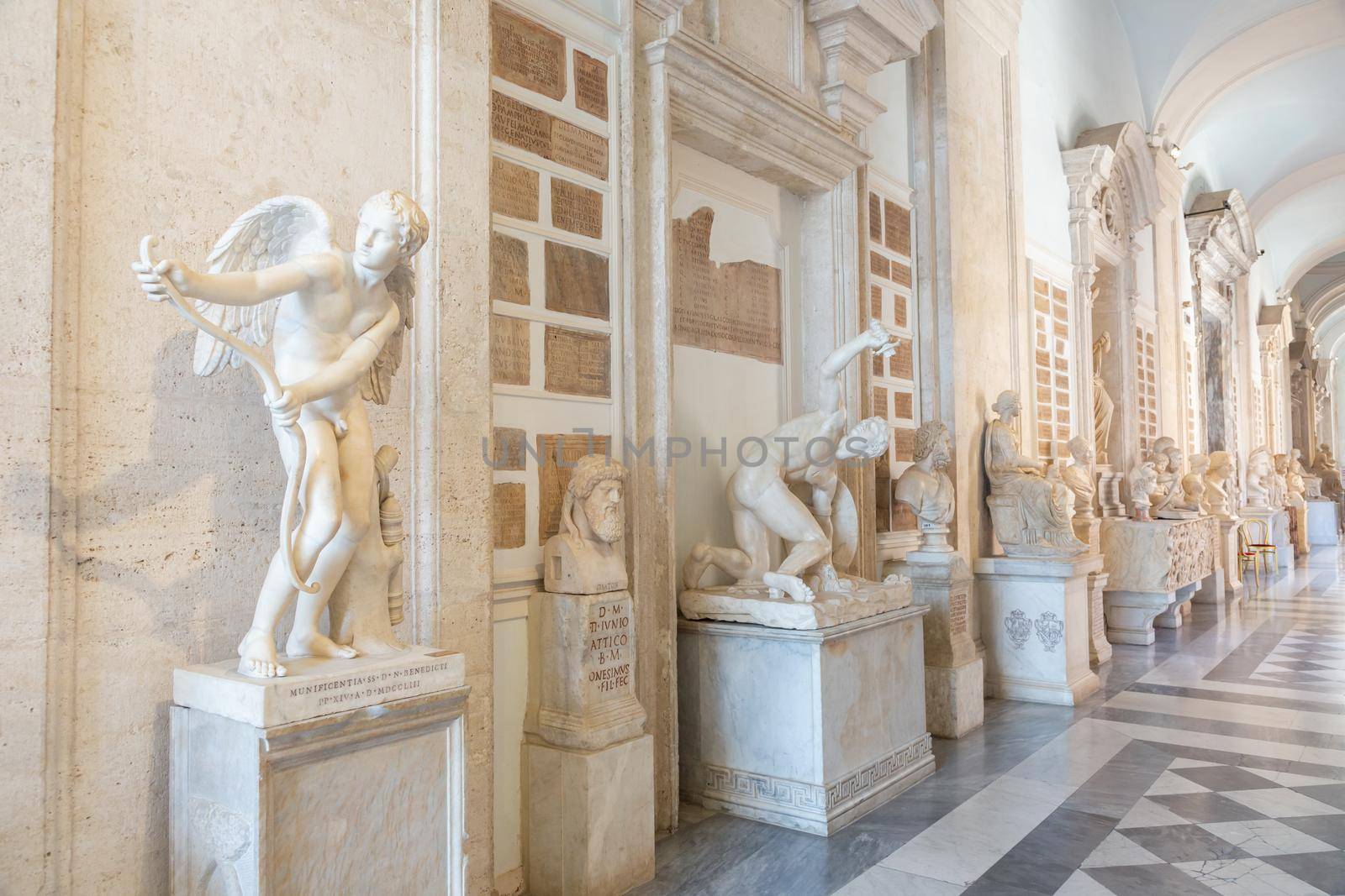 Vatican museum interior collection perspective by Perseomedusa