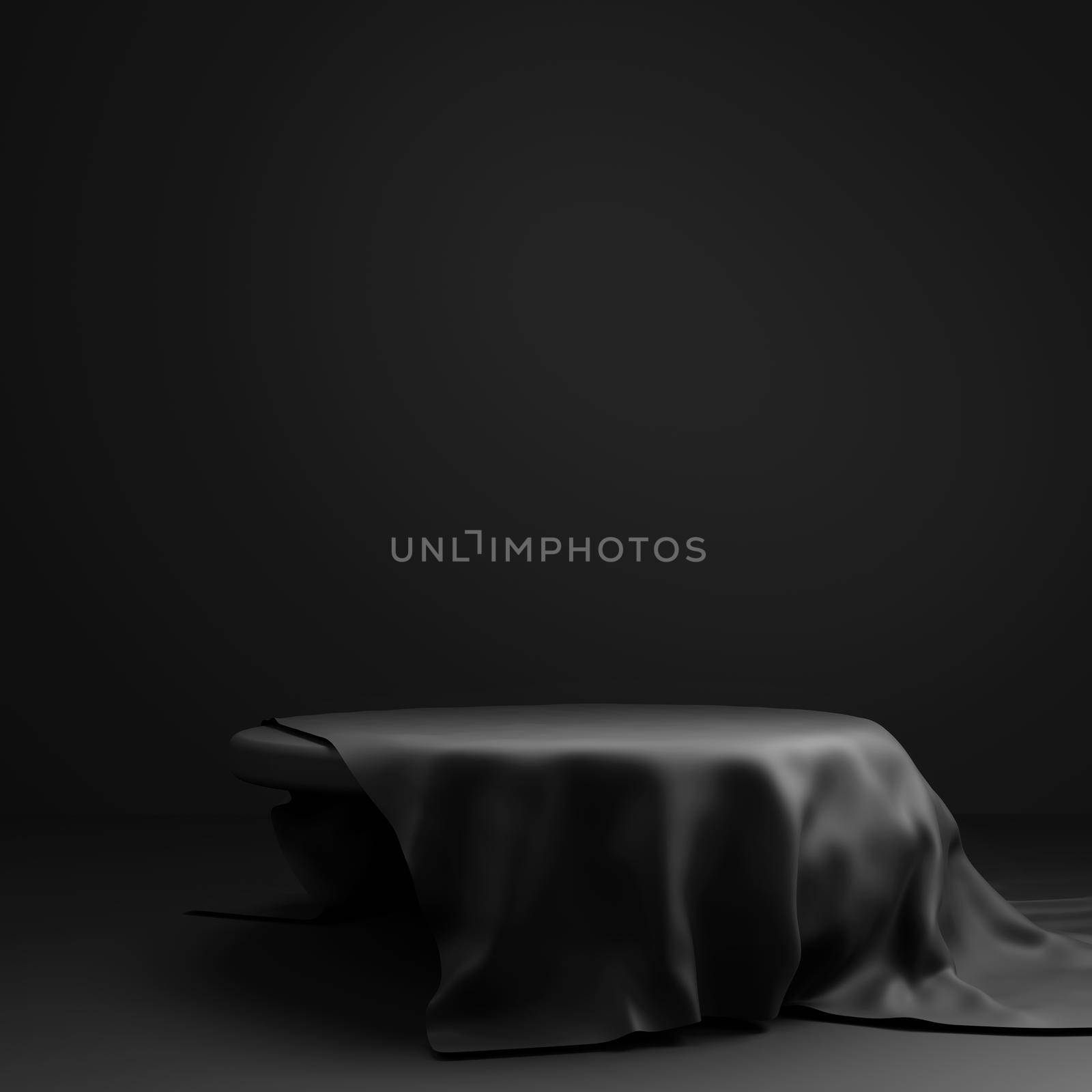 Black friday sale banner concept design of podium and cloth 3D render by Myimagine