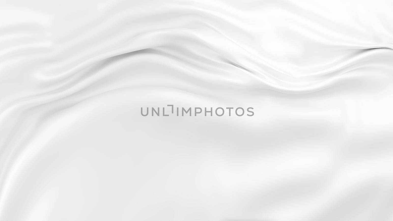 White luxury fabric background with copy space 3D Render by Myimagine