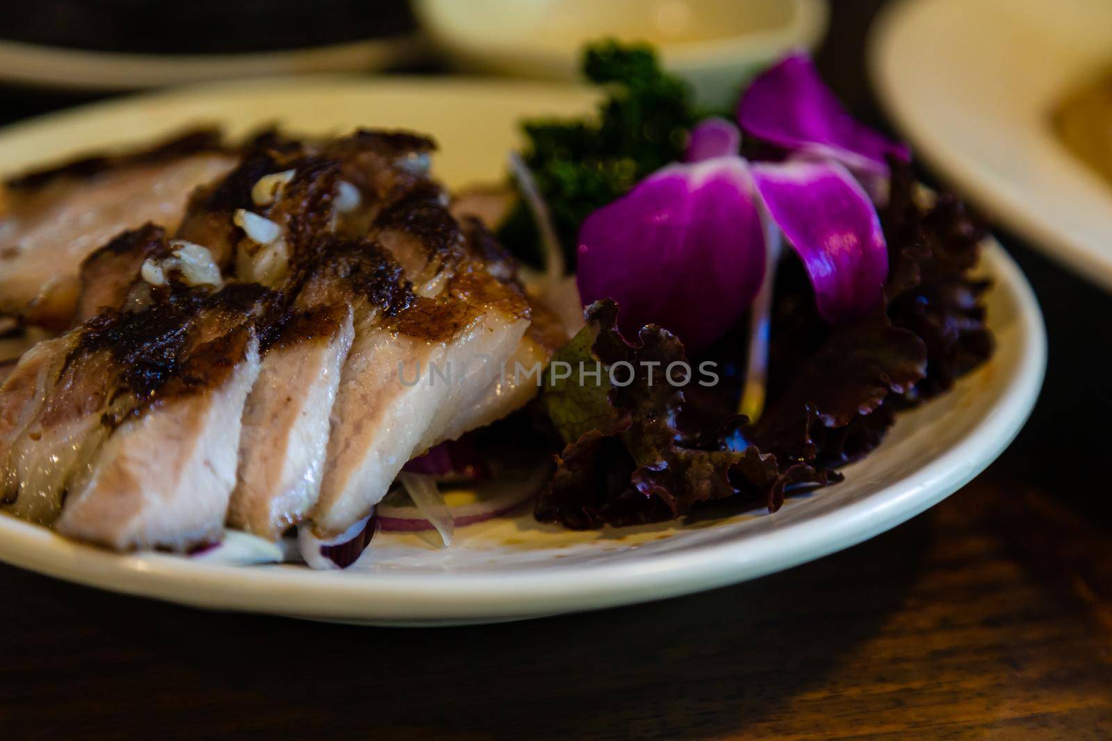 Taiwanese mountain pig with vegetables by imagesbykenny