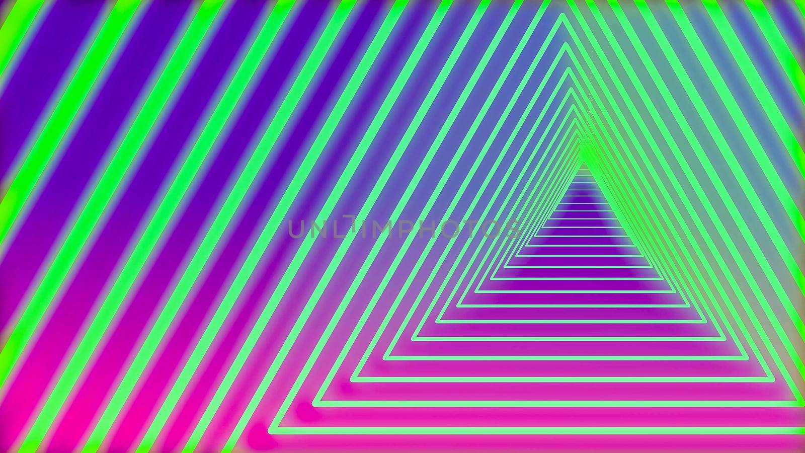 Retro triangular tunnel of triangles by imagesbykenny