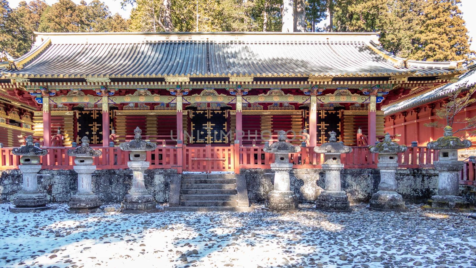 Sanjinko-Three Sacred Storehouses-at Toshogu Shrine, in Nikko, Japan.