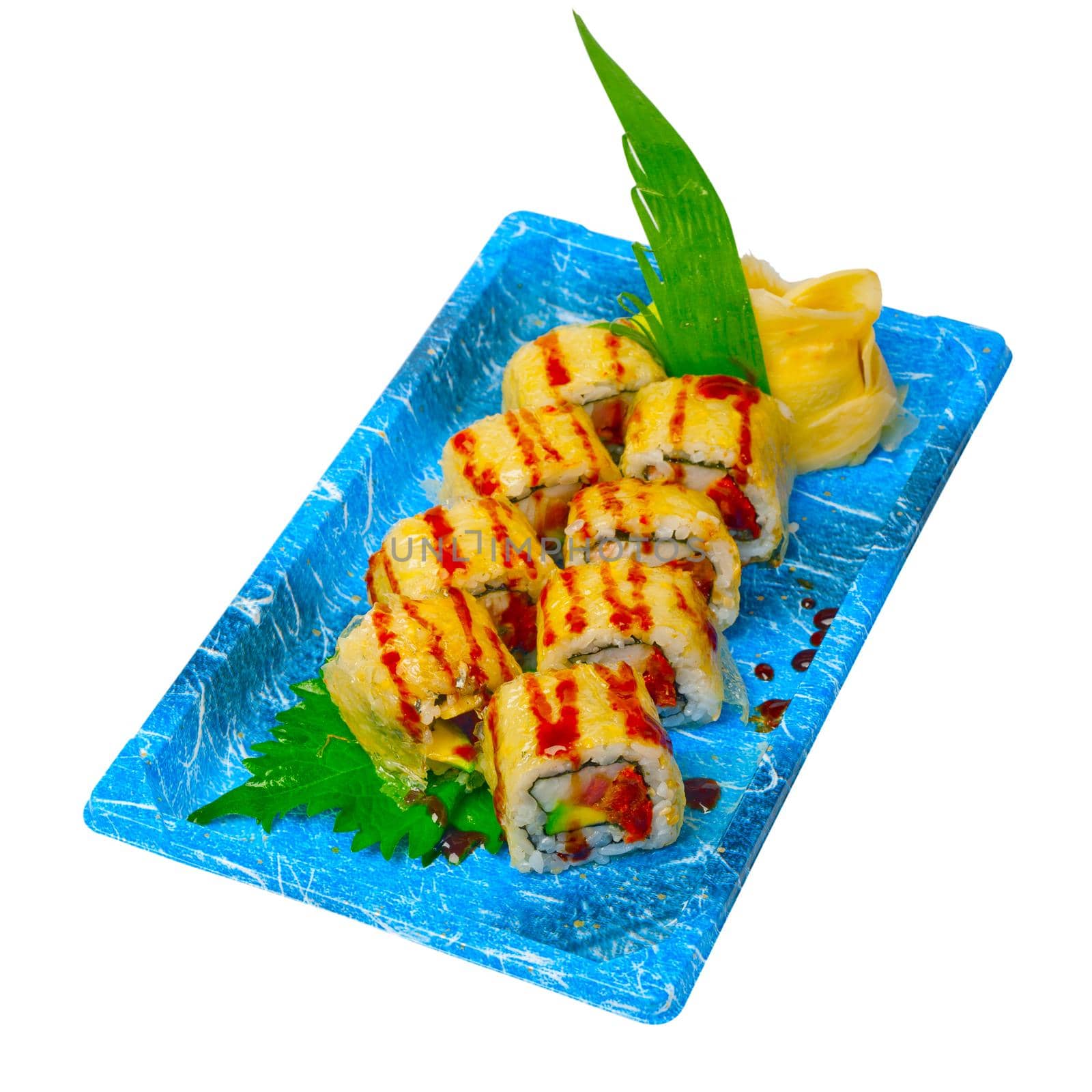 take away sushi express on plastic tray  by keko64