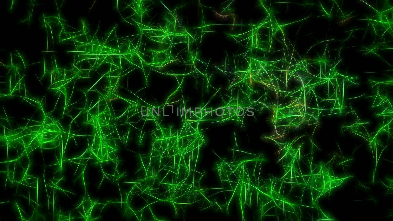 Abstract textured glowing green neon background. by Vvicca