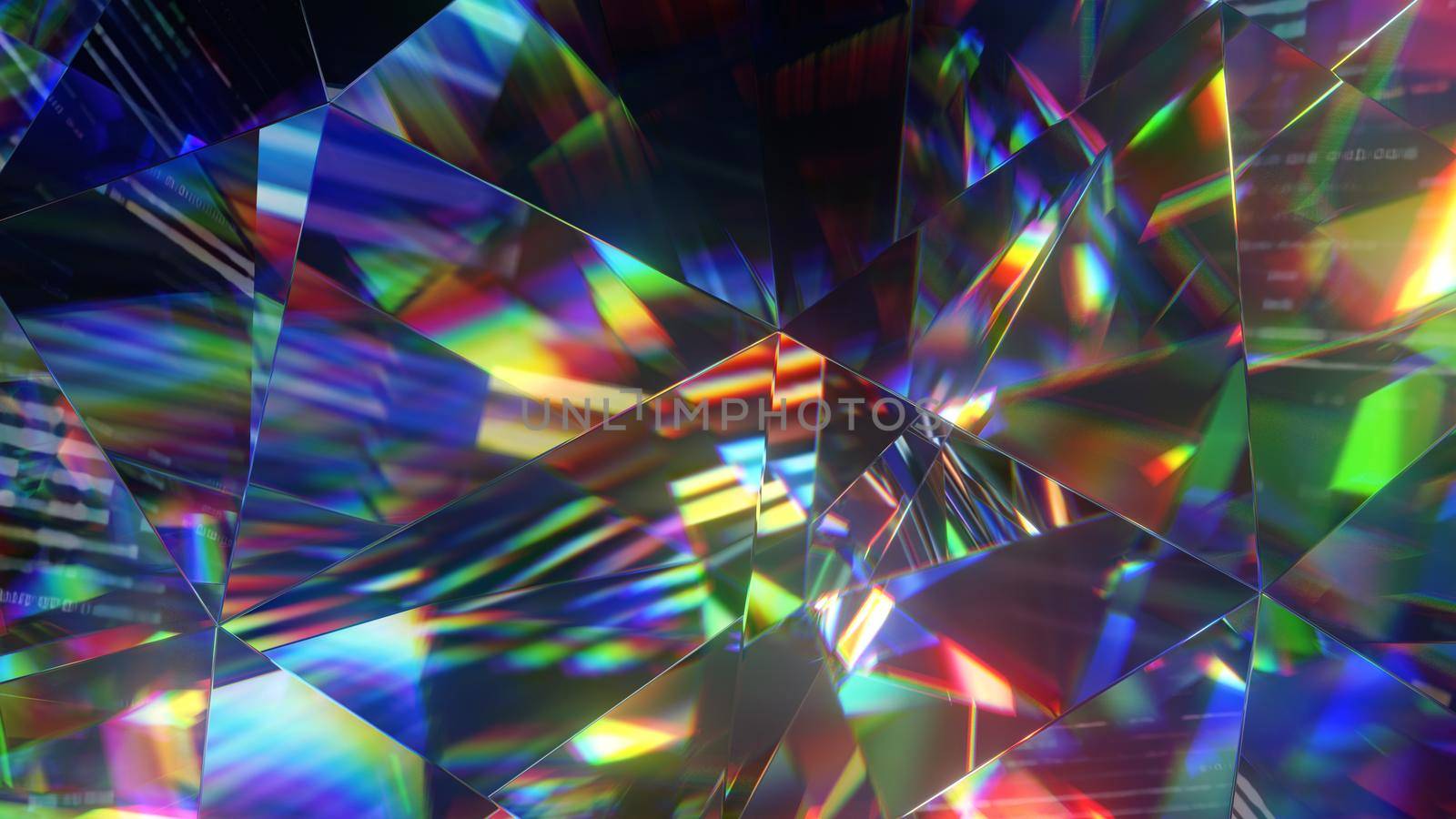 diamond facets abstract diffraction dispersion background