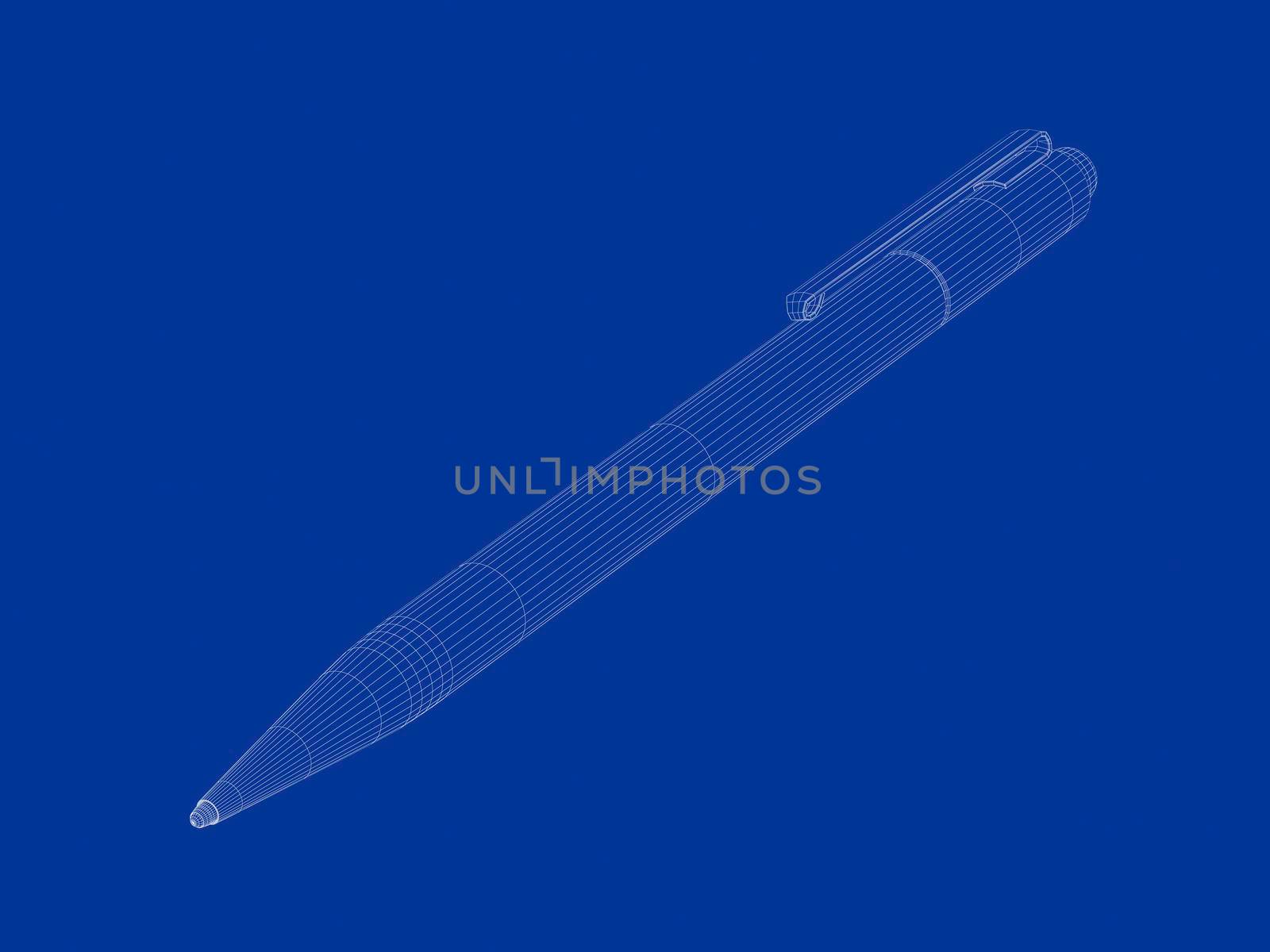 3d model of pen by magraphics