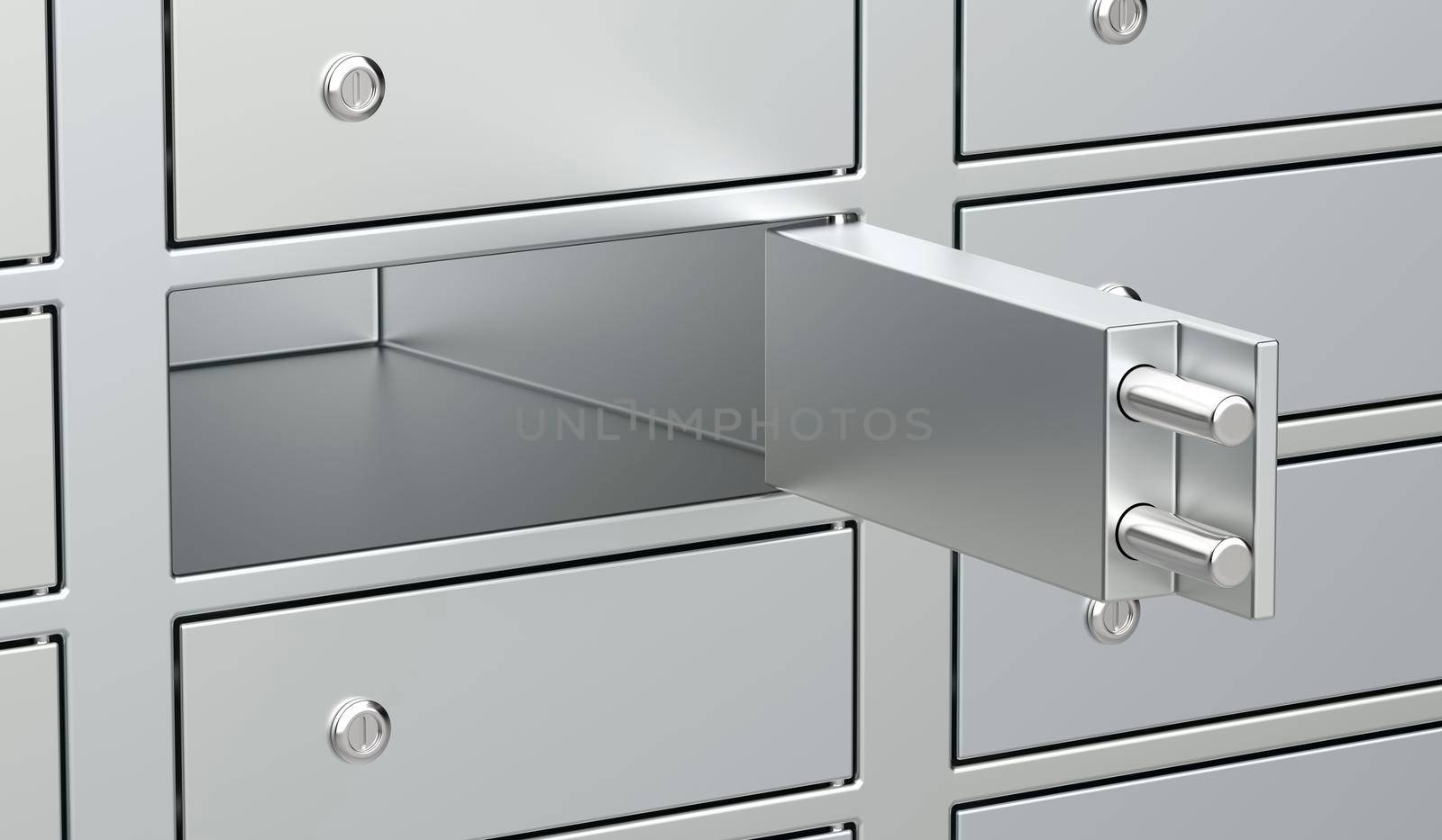 Empty bank deposit cell by magraphics