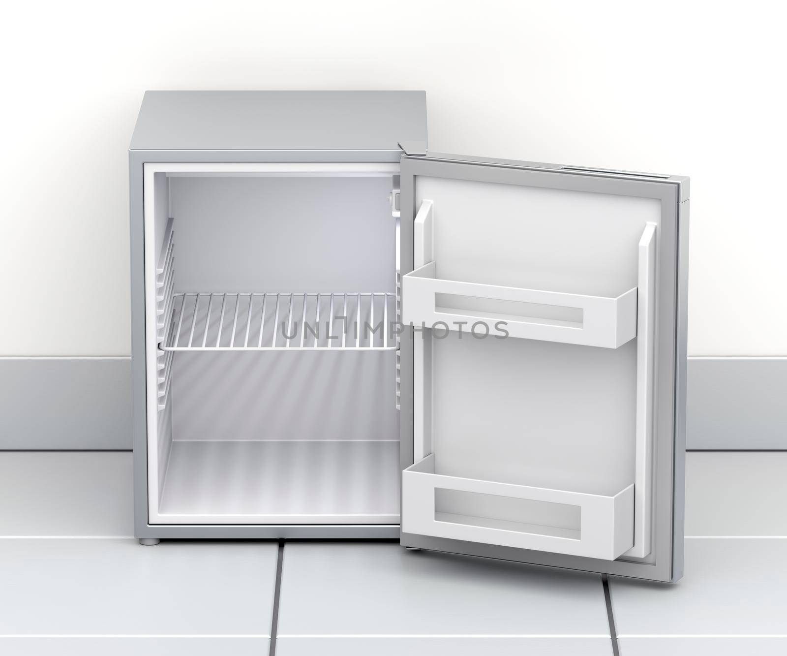 Empty small refrigerator by magraphics