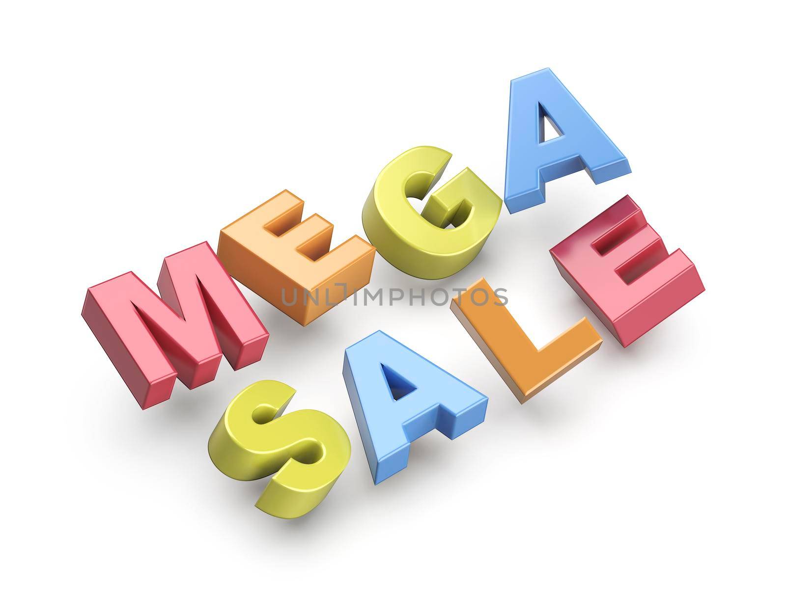 Mega sale promo text by magraphics