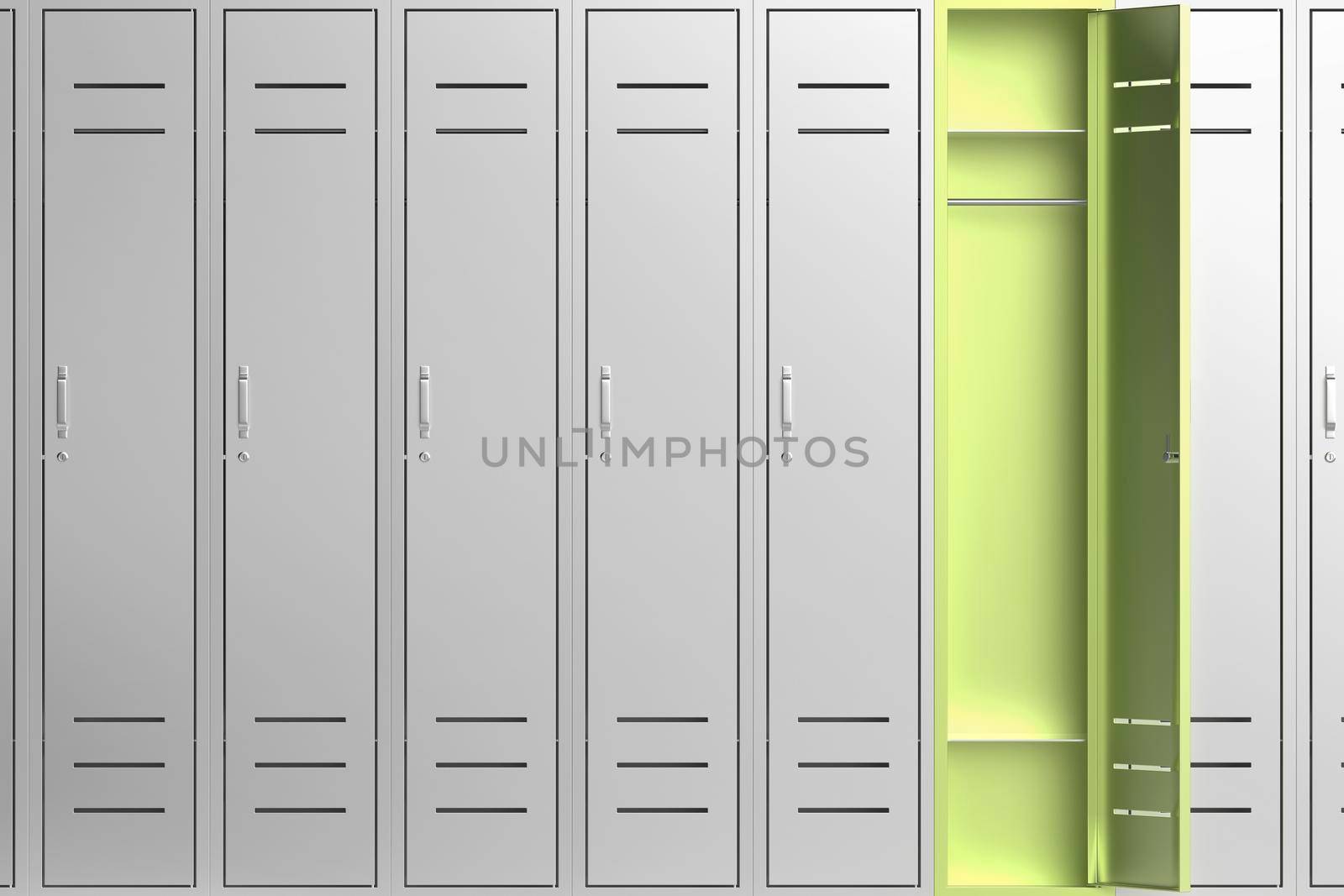 Unique green metal locker by magraphics