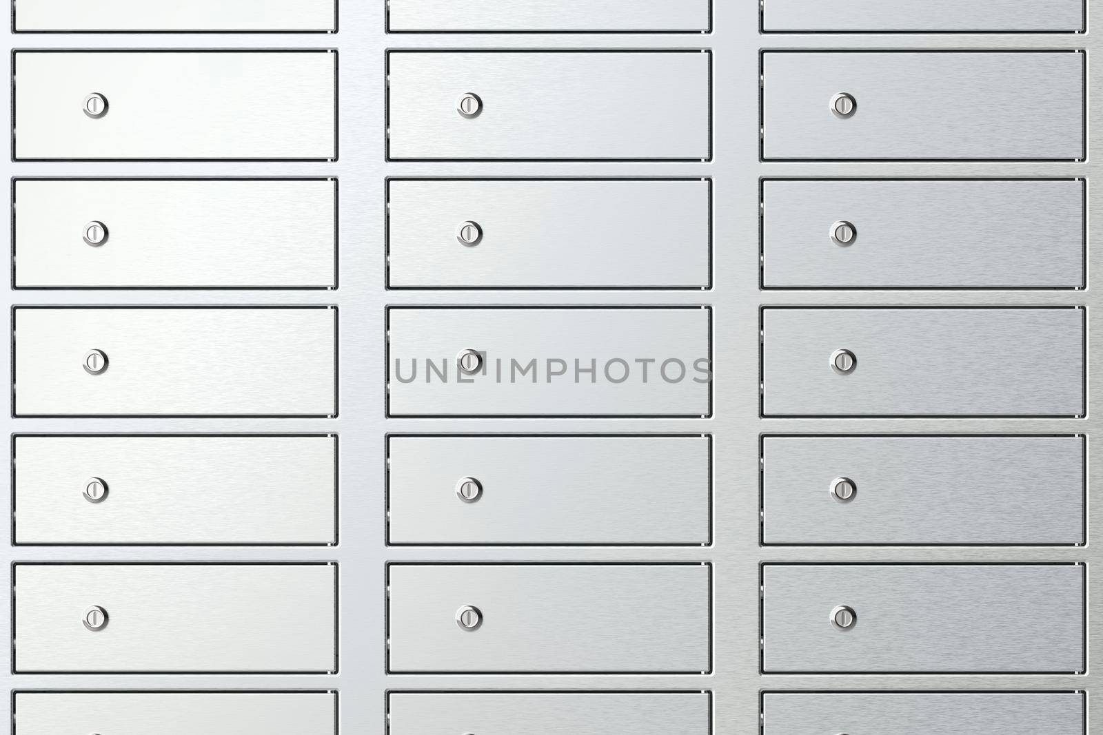 Safety deposit boxes in a bank