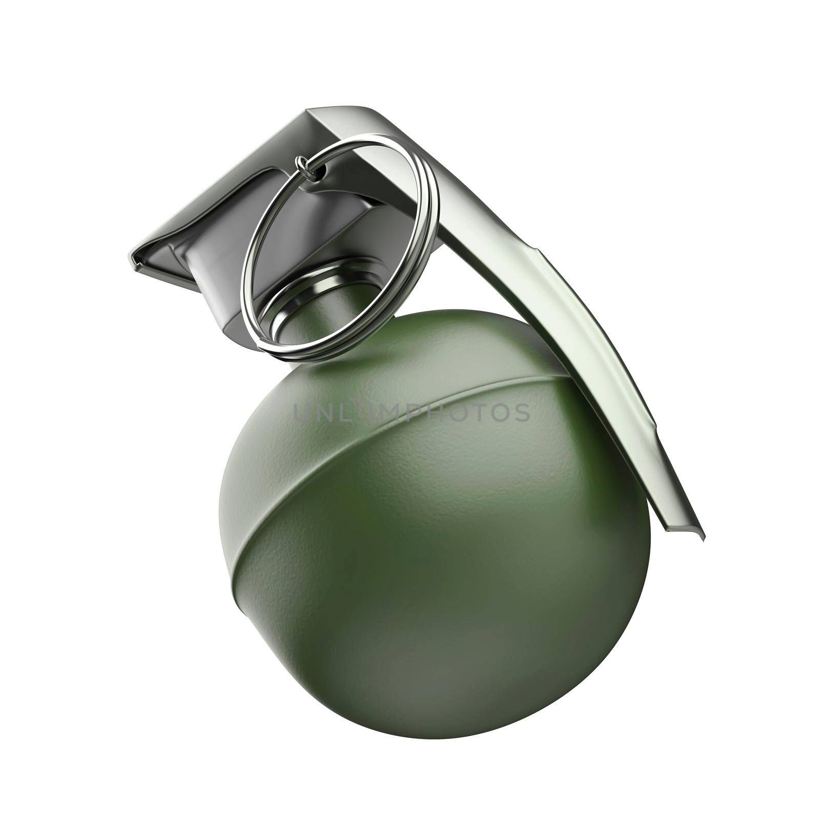 Hand grenade isolated on white background