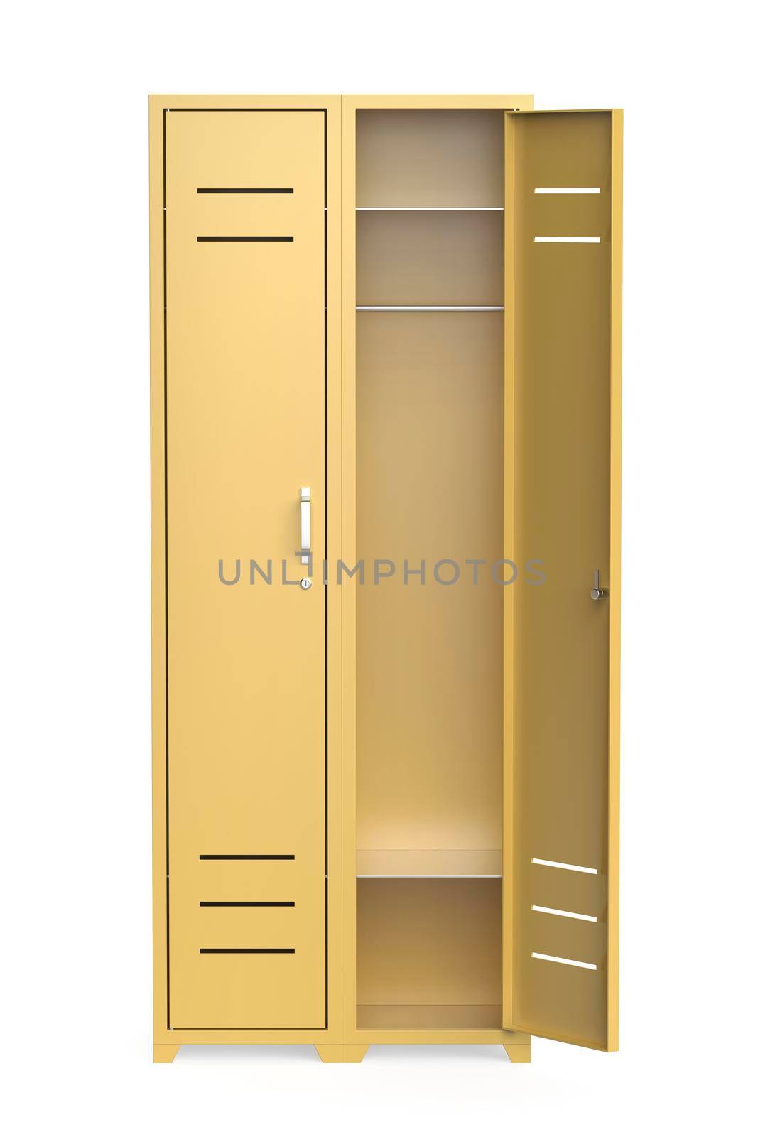 Yellow metal lockers by magraphics