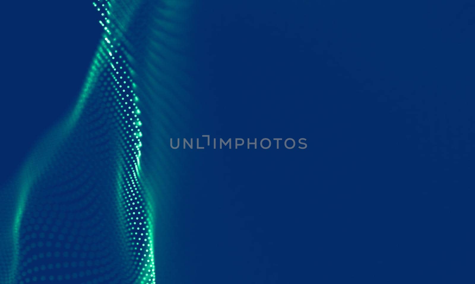 Abstract Blue Geometrical Background . Connection structure. Science background. Futuristic Technology HUD Element . onnecting dots and lines . Big data visualization Business .