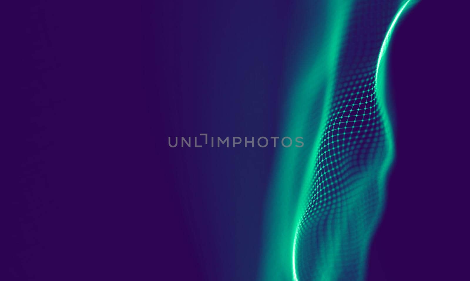 Abstract Blue Geometrical Background . Connection structure. Science background. Futuristic Technology HUD Element . onnecting dots and lines . Big data visualization Business .