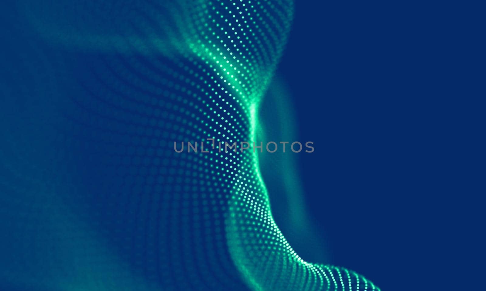 Abstract Blue Geometrical Background . Connection structure. Science background. Futuristic Technology HUD Element . onnecting dots and lines . Big data visualization Business .