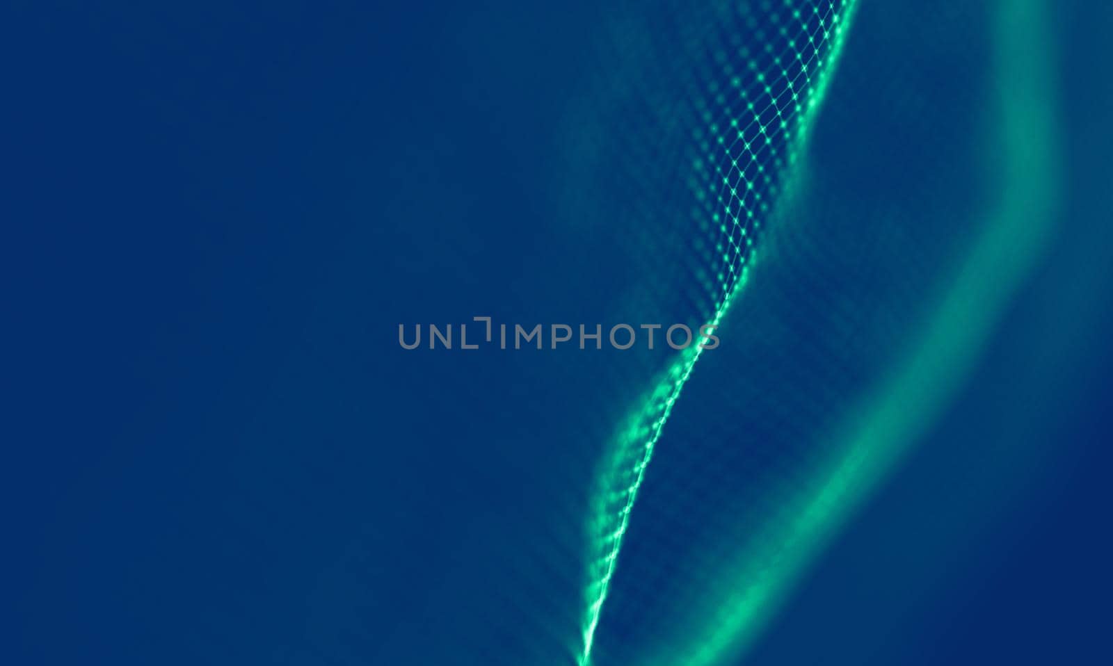 Abstract Blue Geometrical Background . Connection structure. Science background. Futuristic Technology HUD Element . onnecting dots and lines . Big data visualization Business .