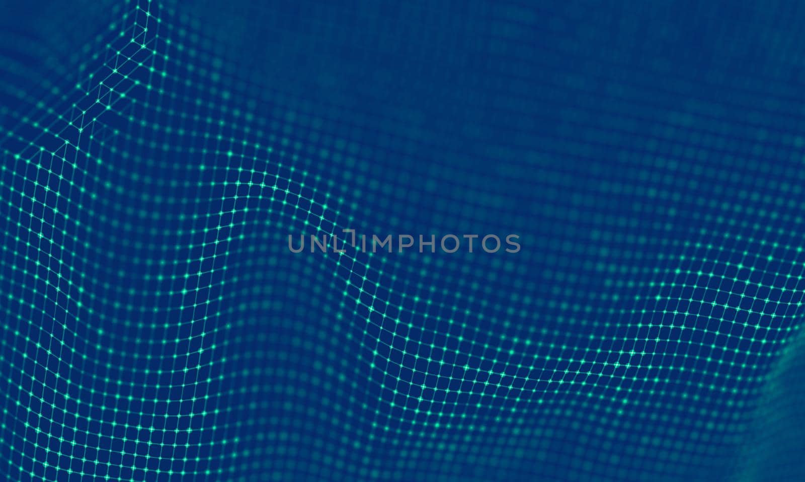 Abstract Blue Geometrical Background . Connection structure. Science background. Futuristic Technology HUD Element . onnecting dots and lines . Big data visualization and Business . by DmytroRazinkov