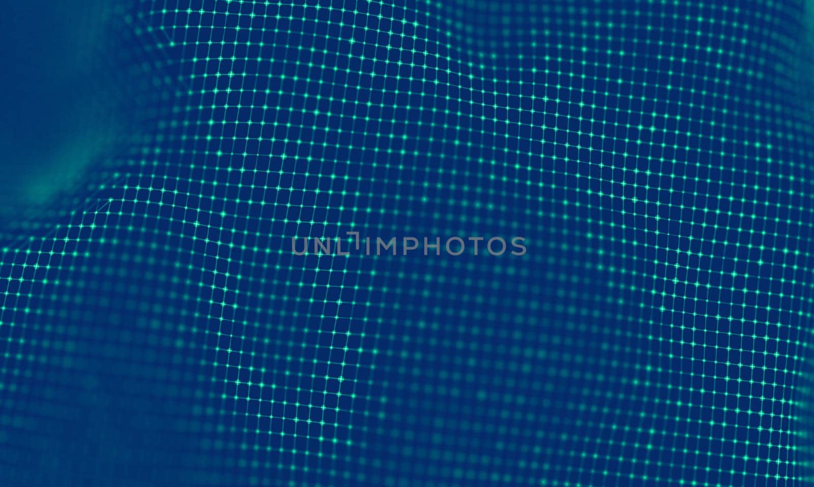 Abstract Blue Geometrical Background . Connection structure. Science background. Futuristic Technology HUD Element . onnecting dots and lines . Big data visualization Business .