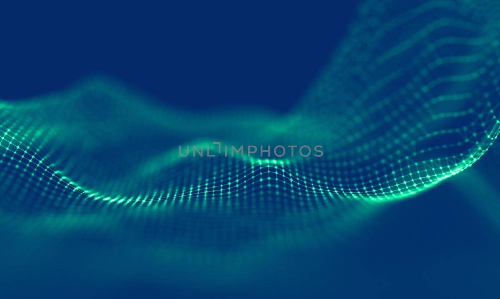 Abstract Blue Geometrical Background . Connection structure. Science background. Futuristic Technology HUD Element . onnecting dots and lines . Big data visualization and Business . by DmytroRazinkov