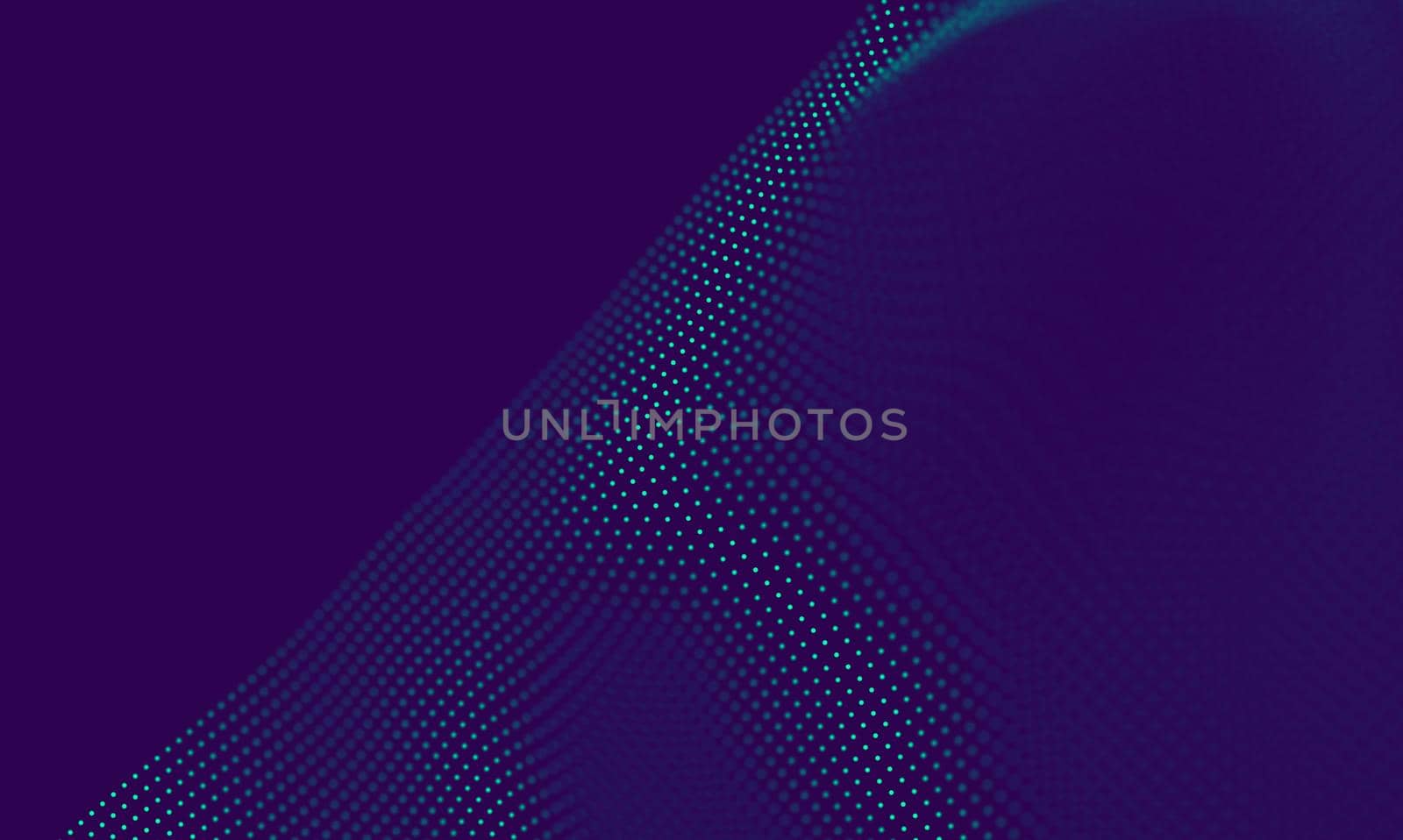 Abstract Blue Geometrical Particles on Purple Background . Connection structure. Science blue background. Futuristic Technology HUD Element . onnecting dots and lines . Big data and Business by DmytroRazinkov