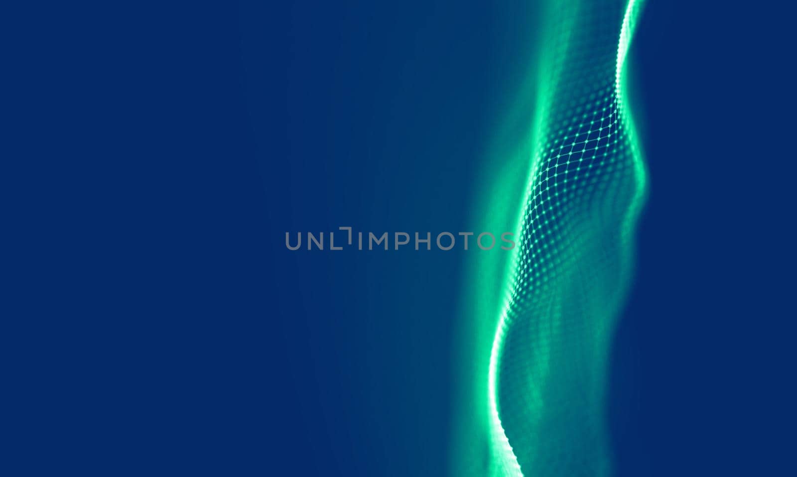 Abstract Blue Geometrical Background . Connection structure. Science background. Futuristic Technology HUD Element . onnecting dots and lines . Big data visualization Business .