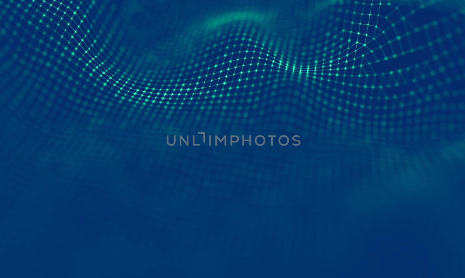 Abstract Blue Geometrical Background . Connection structure. Science background. Futuristic Technology HUD Element . onnecting dots and lines . Big data visualization Business .