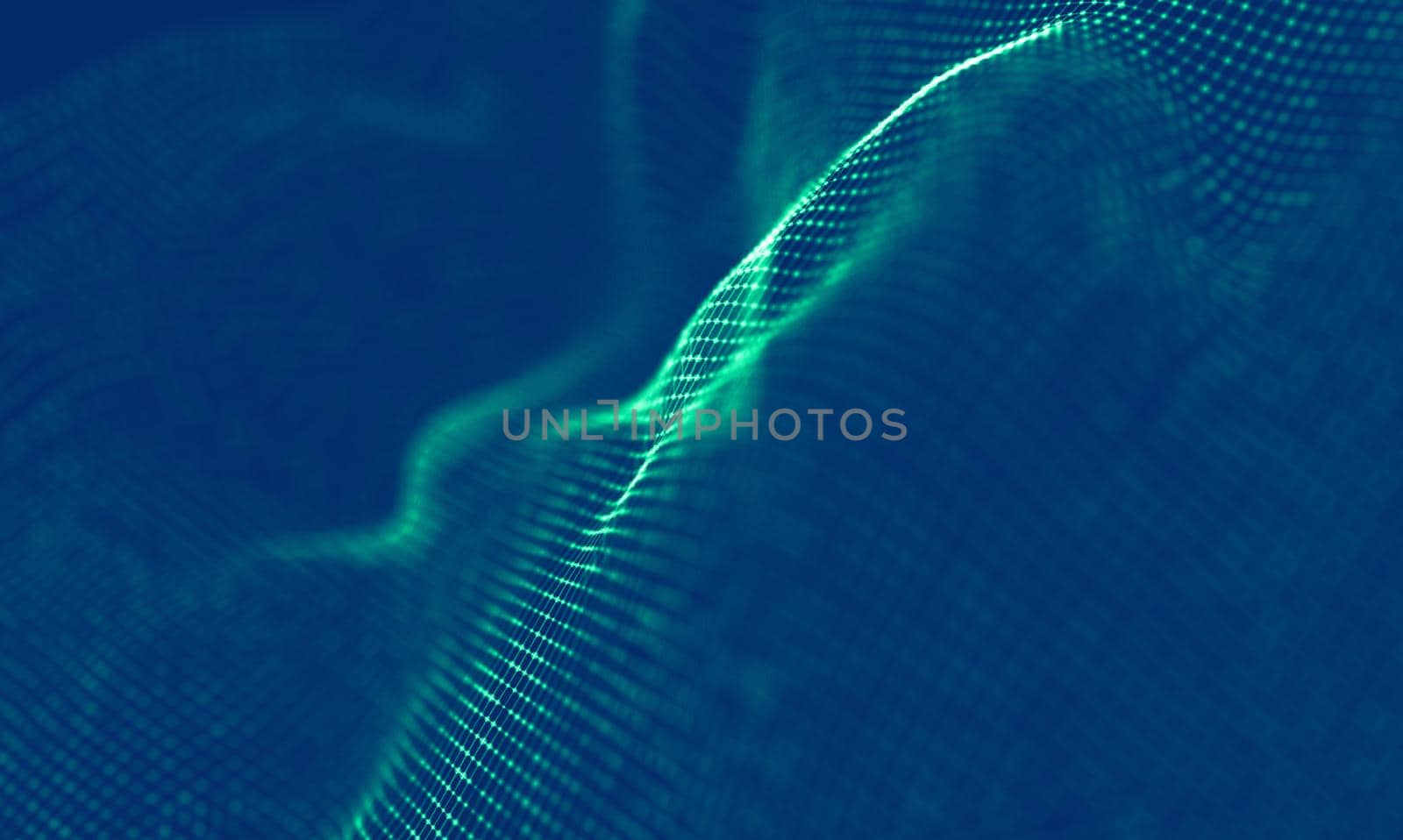 Abstract Blue Geometrical Background . Connection structure. Science background. Futuristic Technology HUD Element . onnecting dots and lines . Big data visualization Business .