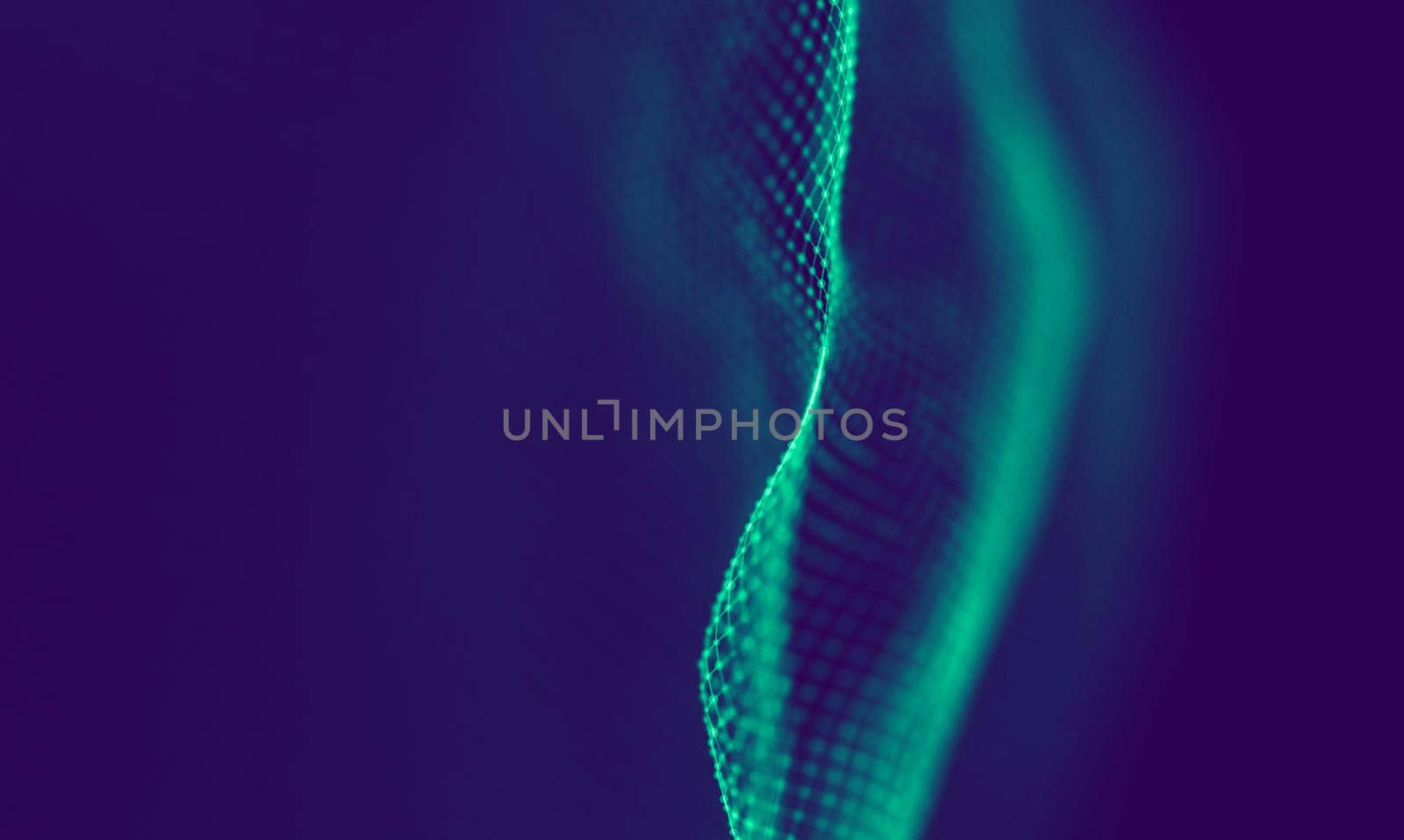 Abstract Blue Geometrical Background . Connection structure. Science background. Futuristic Technology HUD Element . onnecting dots and lines . Big data visualization Business .