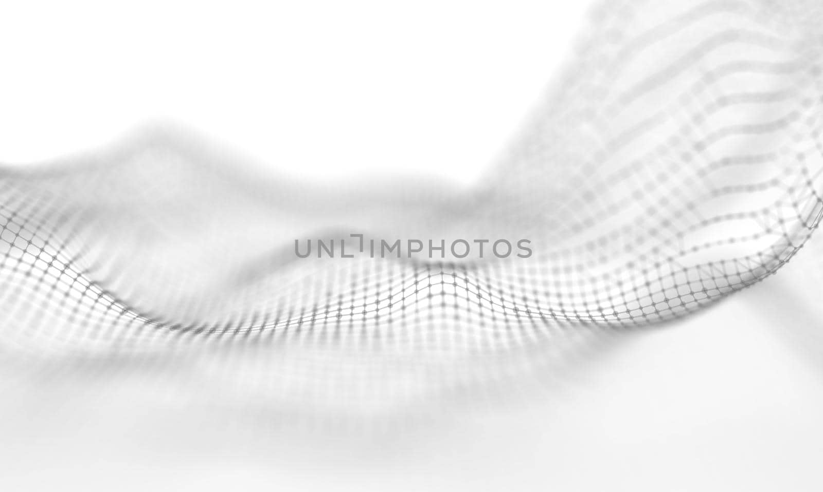 Abstract White Geometrical Background . Connection structure. Science background. Futuristic Technology HUD Element . onnecting dots and lines . Big data visualization and Business . by DmytroRazinkov