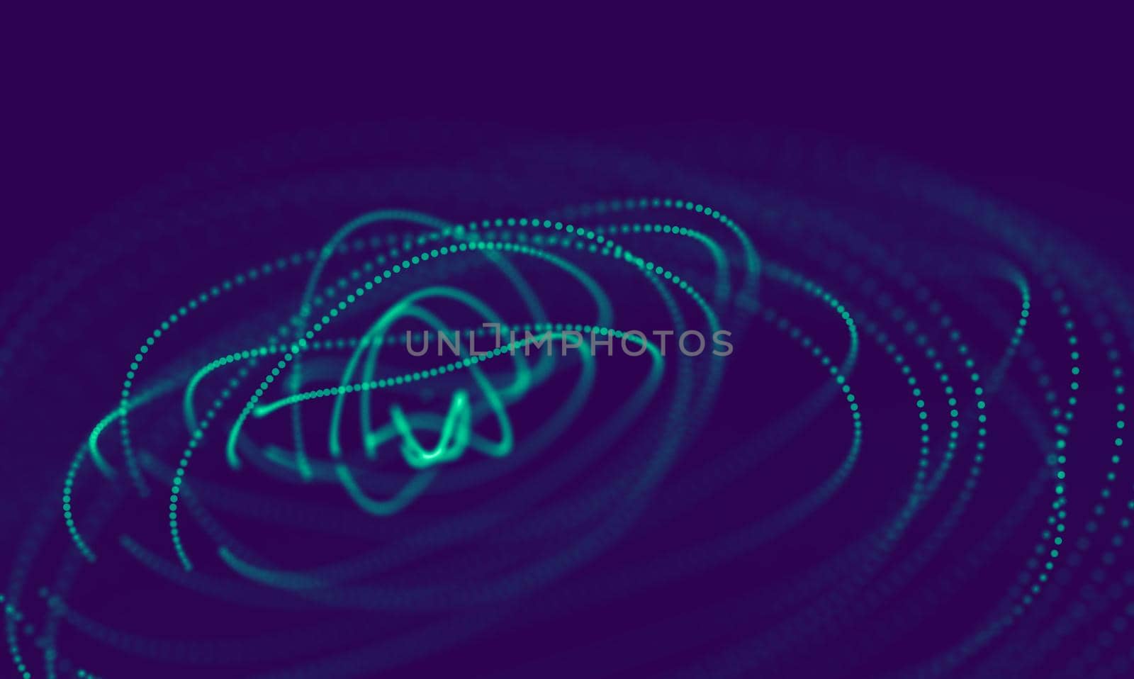 Abstract Blue Geometrical Background . Connection structure. Science background. Futuristic Technology HUD Element . onnecting dots and lines . Big data visualization Business .