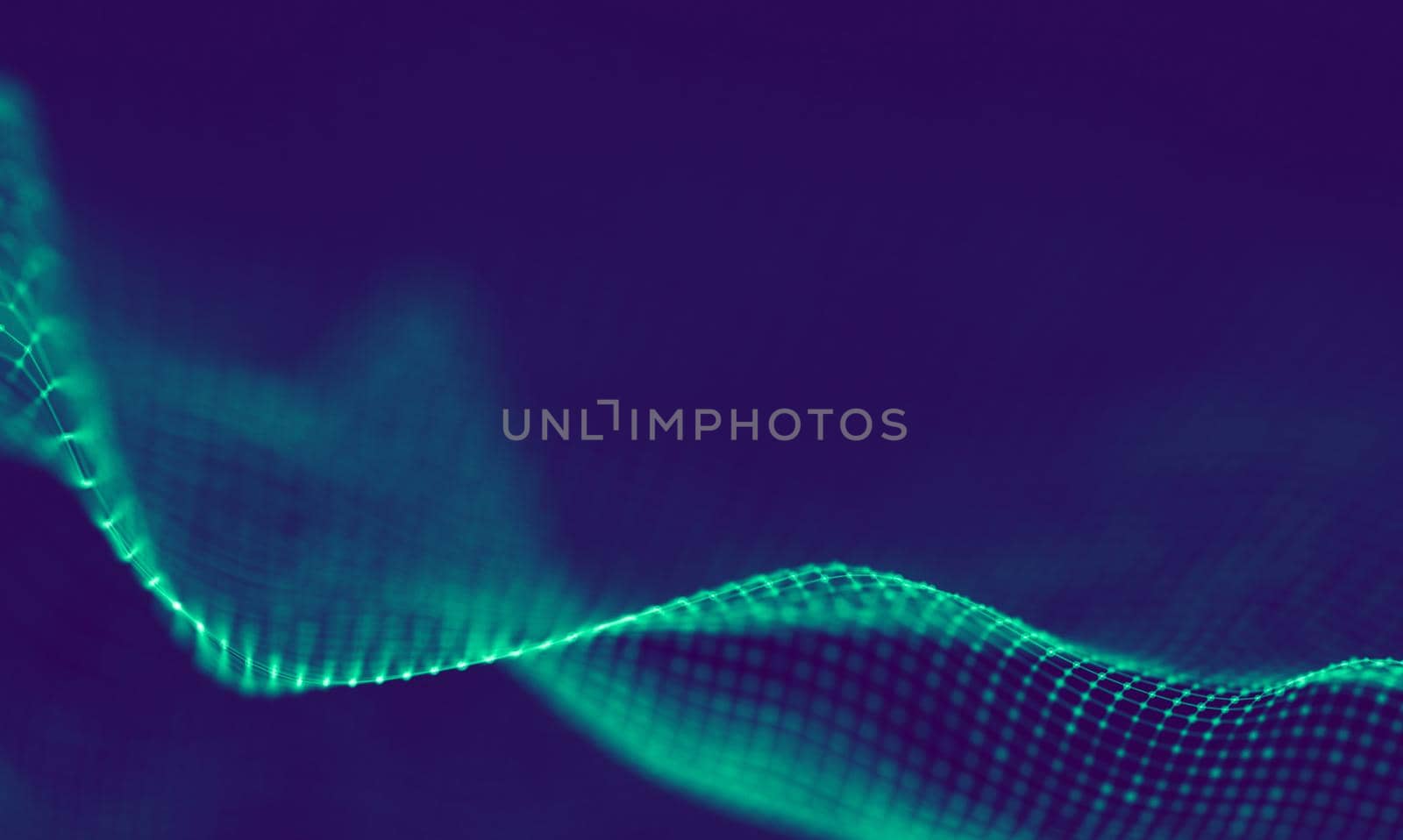 Abstract Blue Geometrical Background . Connection structure. Science background. Futuristic Technology HUD Element . onnecting dots and lines . Big data visualization Business .