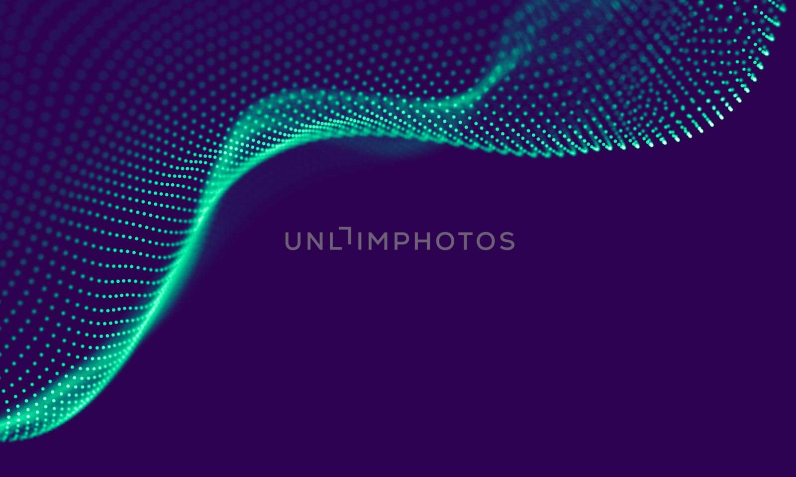 Abstract Blue Geometrical Particles on Purple Background . Connection structure. Science blue background. Futuristic Technology HUD Element . onnecting dots and lines . Big data and Business by DmytroRazinkov